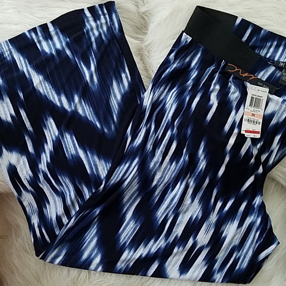 INC International Concepts Pants - NWT- INC Woman- Wide Leg- Blue- Dress Pants- 2X